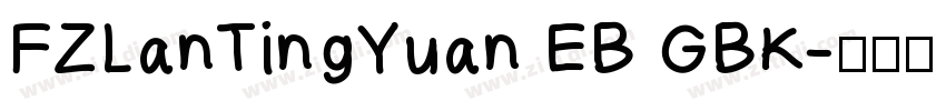 FZLanTingYuan EB GBK字体转换